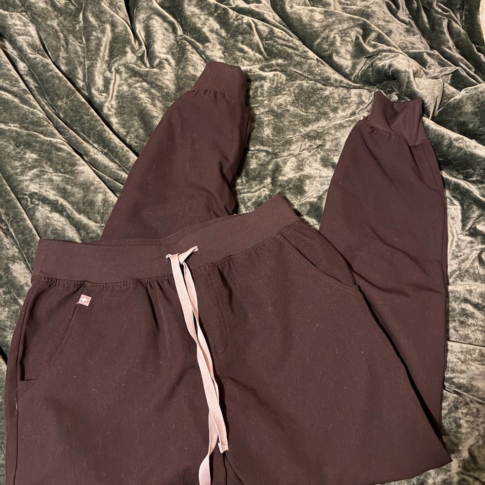 Black figs scrub pants